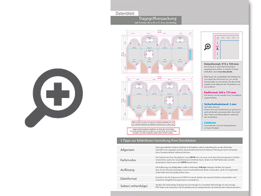 Product Bild tragegriffverpackung_(8_cm_x_6_5_cm_x_5_5_cm)_beidseitig_bedruckt_4_4-farbig_mit_geklebtem_fenster